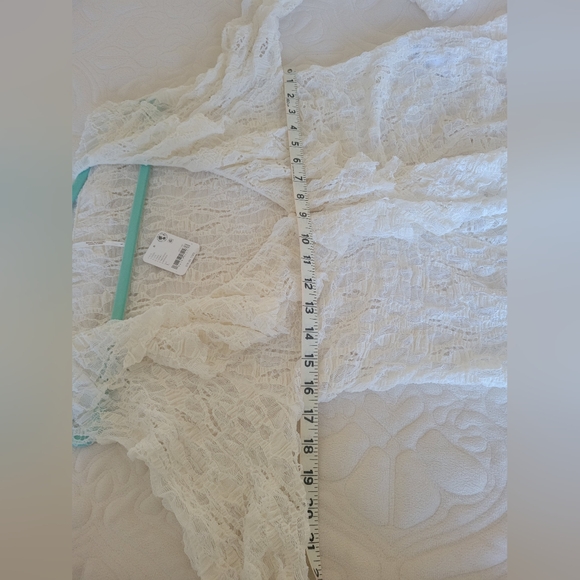 Free People Laney Stretch Lace Cardi Size Large - Picture 6 of 10